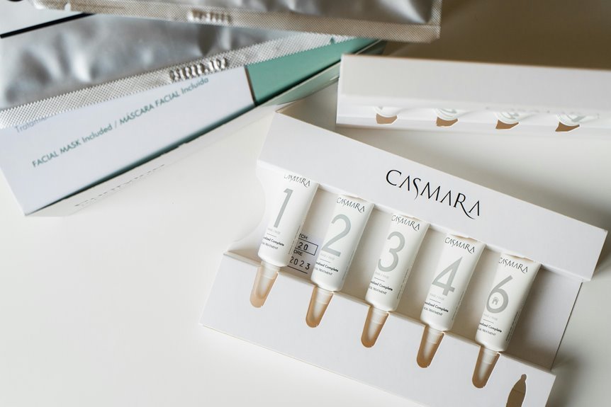 unique skincare routine details